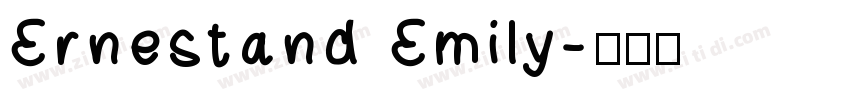 Ernestand Emily字体转换